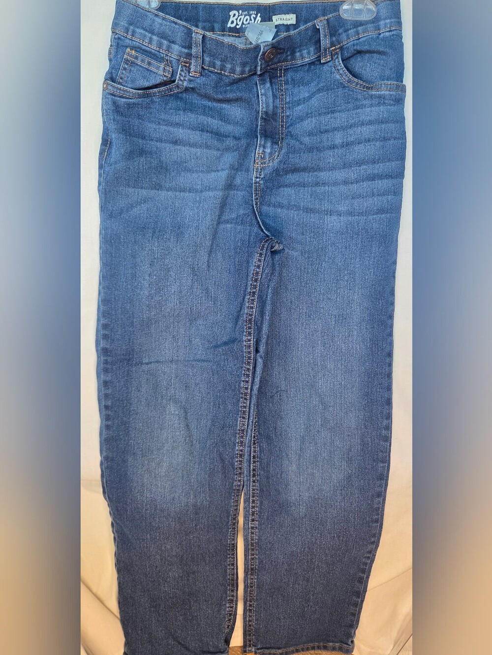 OshKosh B'Gosh Classic Fit Blue Denim Wash Straight Leg Jeans Youth Size 14R/14A